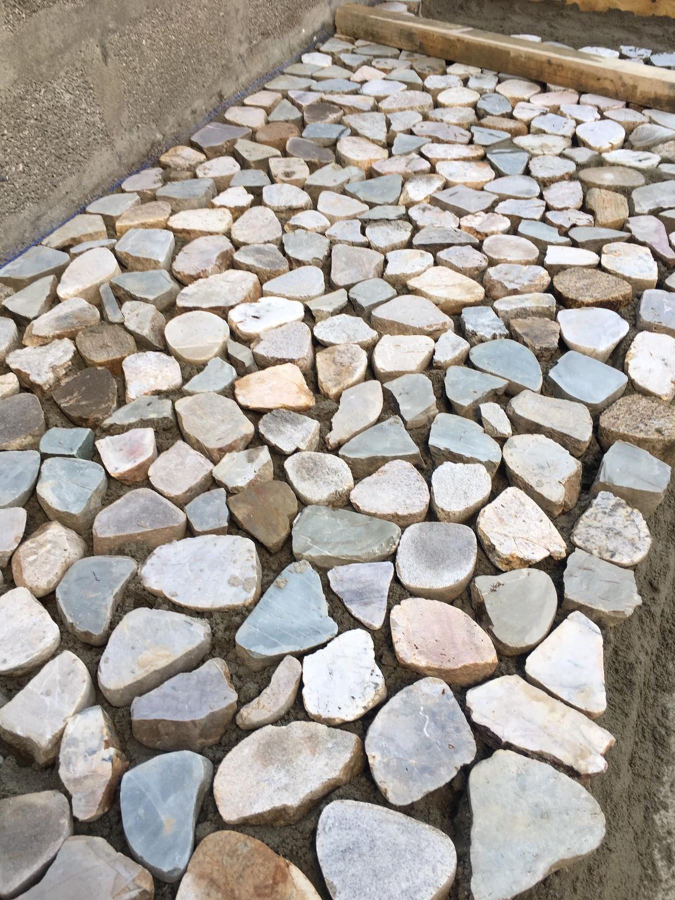 Rénovation d'une entrée en résine de marbre